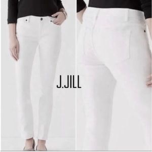 J. Jill Smooth Fit Straight Leg white Jeans Women’s size 18